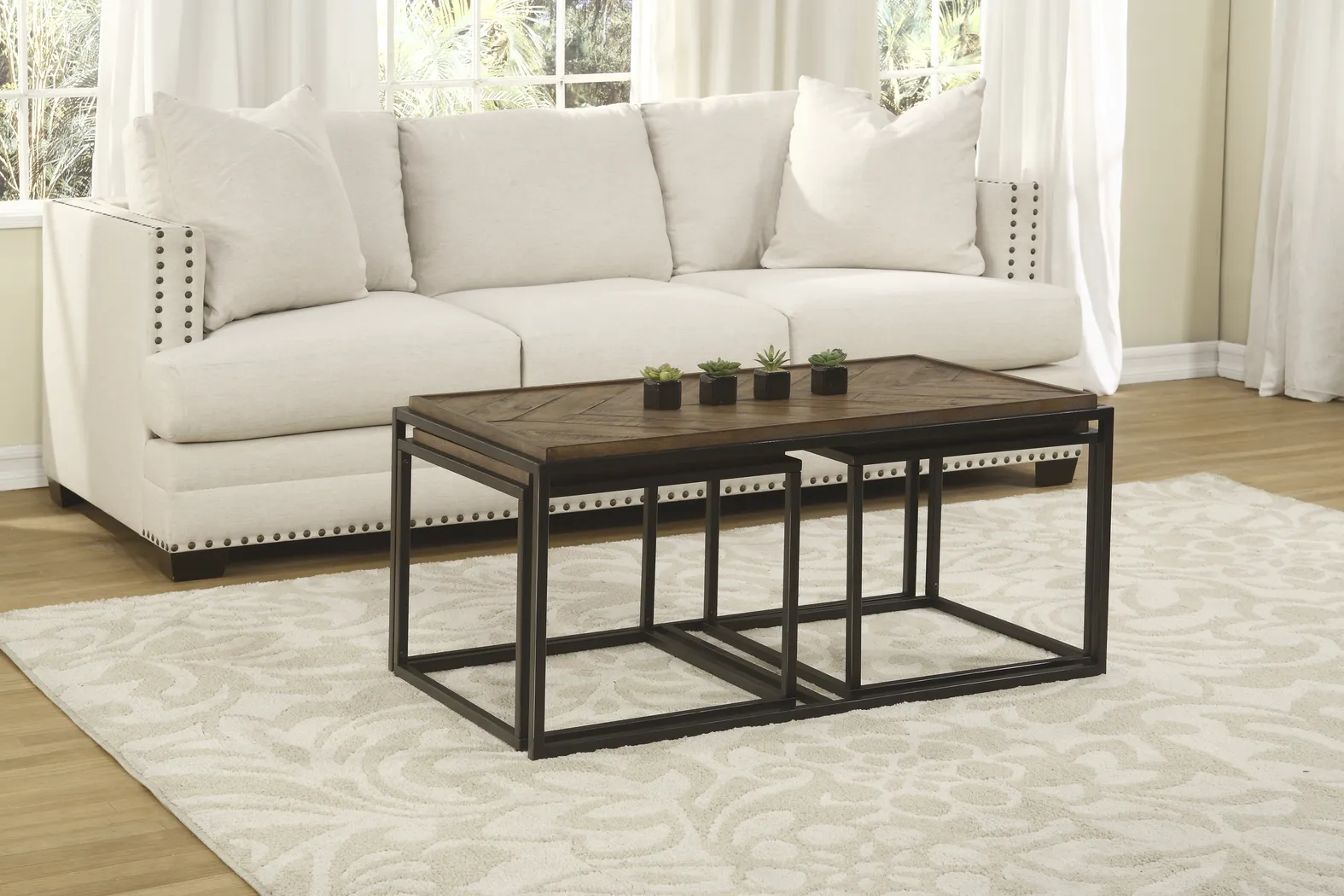 Toiya Brown Cocktail Table, Set of 3 - Thumbnail - Image 14