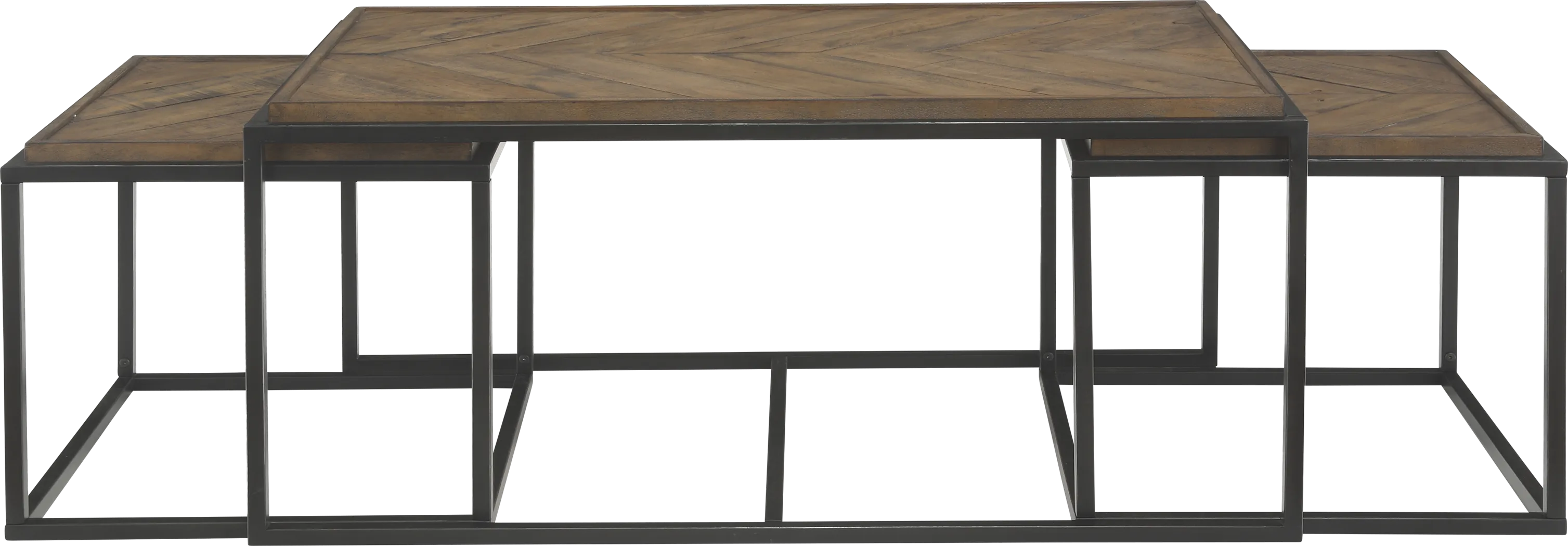 Toiya Brown Cocktail Table, Set of 3 - Thumbnail - Image 3