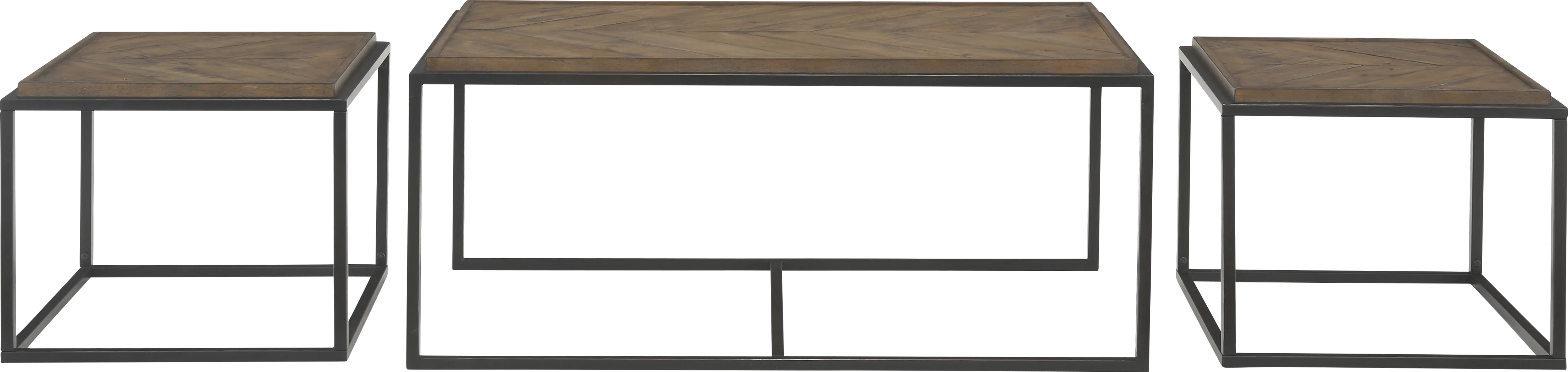 Toiya Brown Cocktail Table, Set of 3 - Thumbnail - Image 7