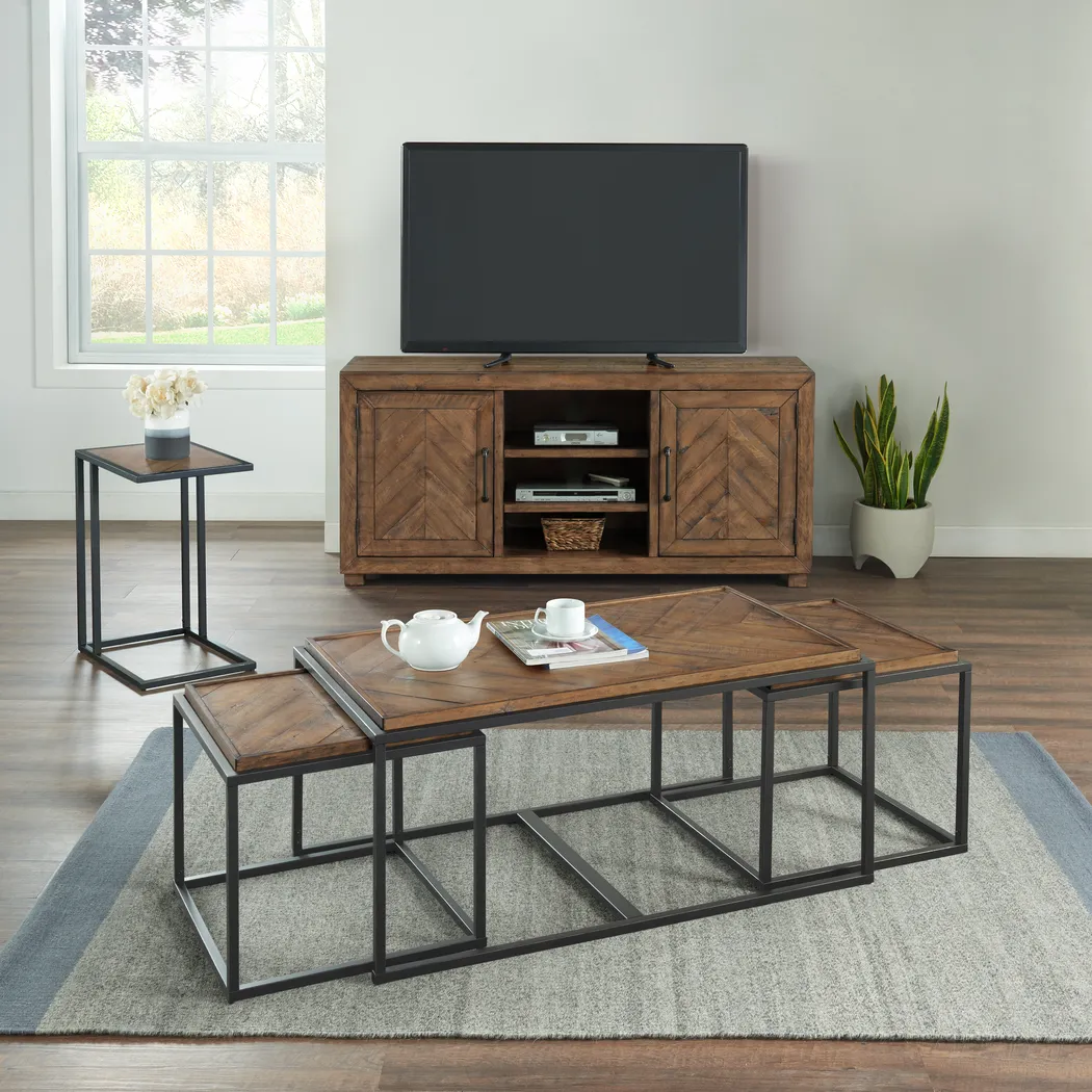 Toiya Brown Cocktail Table, Set of 3 - Thumbnail - Image 10