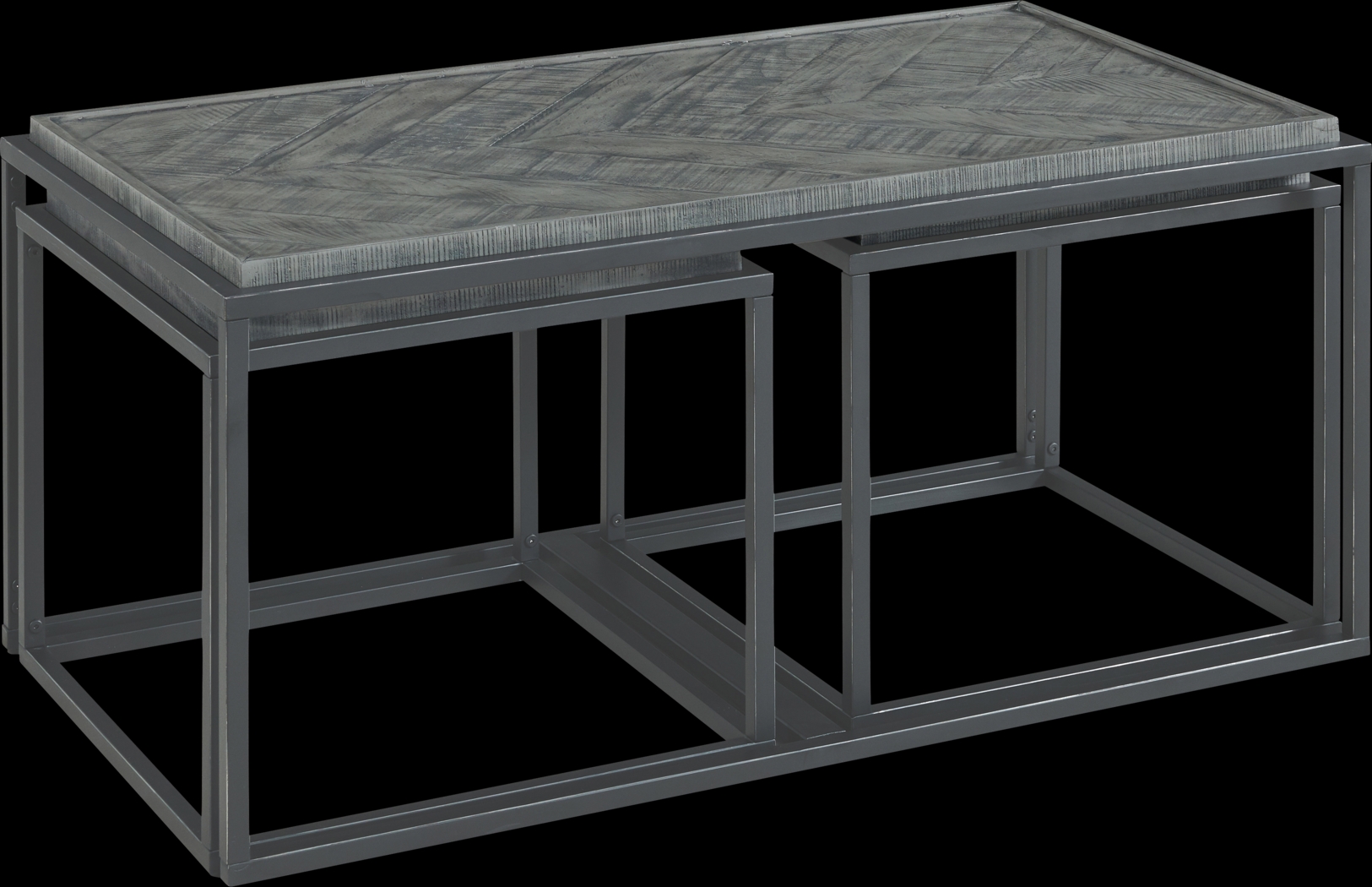 Toiya Gray Cocktail Table, Set of 3 - Thumbnail - Image 2