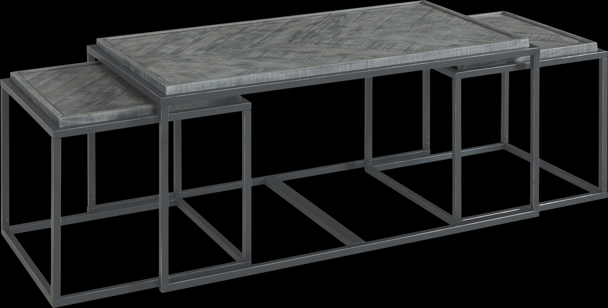 Toiya Gray Cocktail Table, Set of 3 - Thumbnail - Image 3