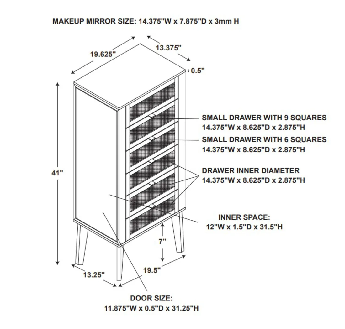 Tokedu Natural Jewelry Armoire - Thumbnail - Image 7