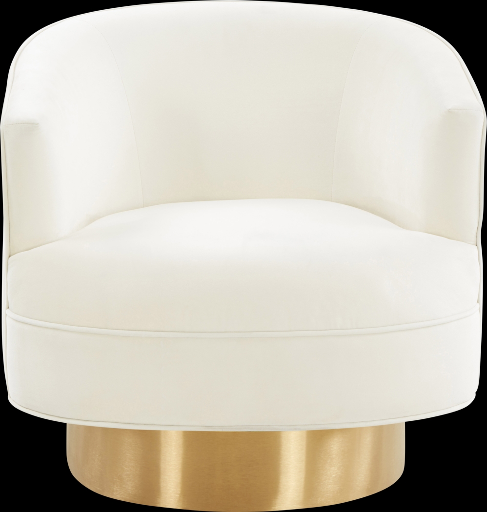 Toleah Cream Accent Chair - Thumbnail - Image 2