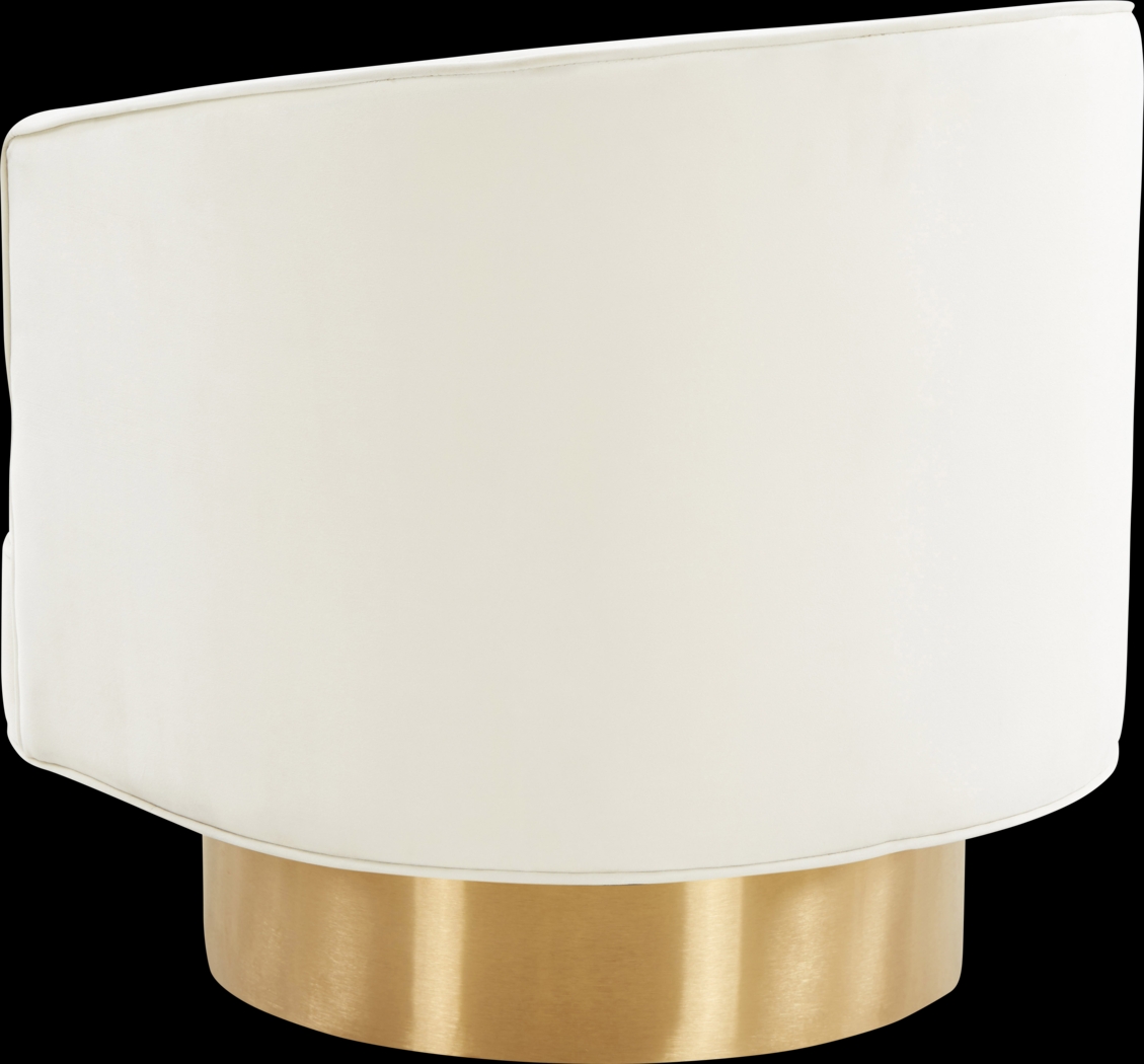 Toleah Cream Accent Chair - Thumbnail - Image 4