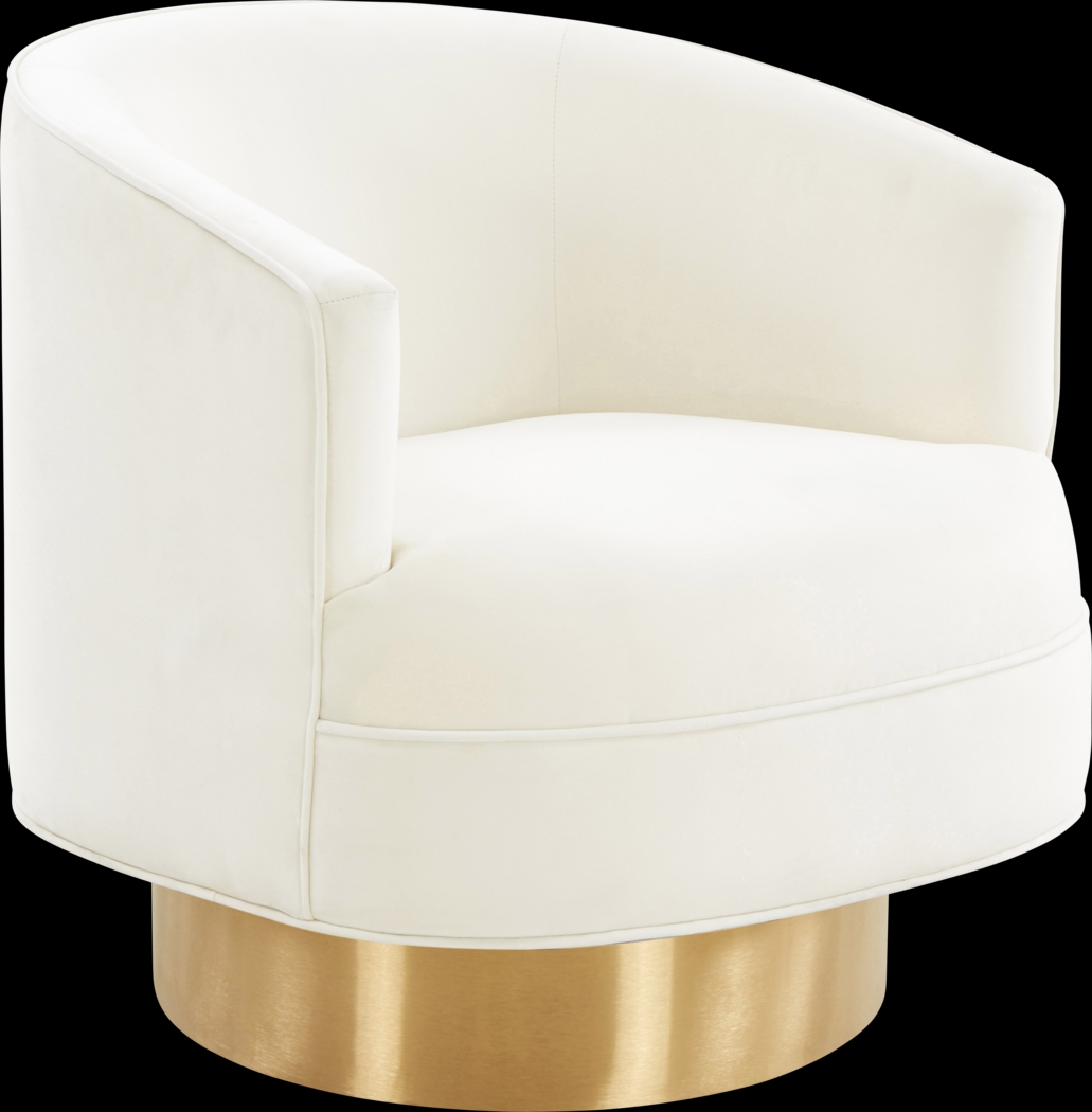 Toleah Cream Accent Chair - Thumbnail - Image 1