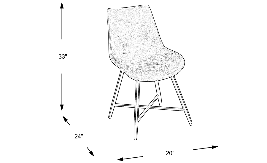 Dimension Image. Please refer to the Dimension Tab on this page for dimension details.