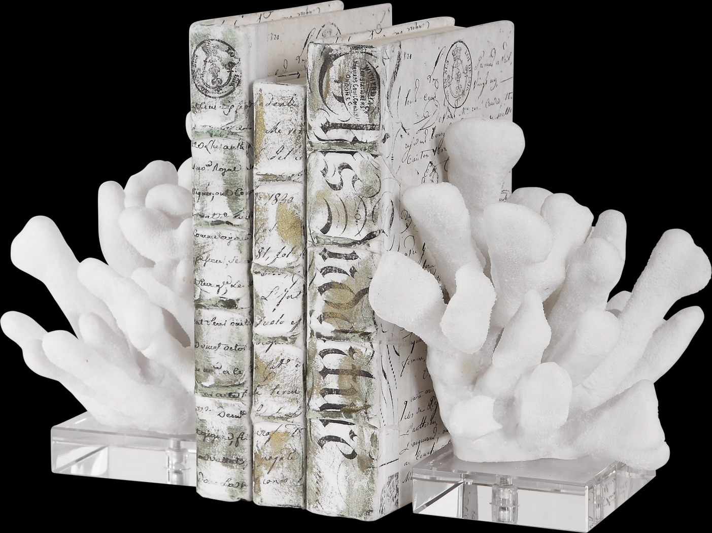 Toliver White Bookend, Set of 2 - Thumbnail - Image 1
