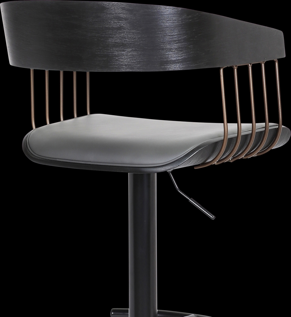 Tolleche Gray Adjustable Barstool - Thumbnail - Image 8