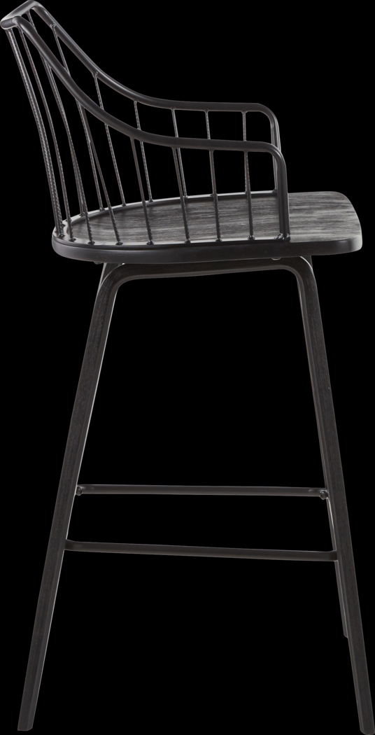 Tollefs Black Counter Height Stool - Thumbnail - Image 2
