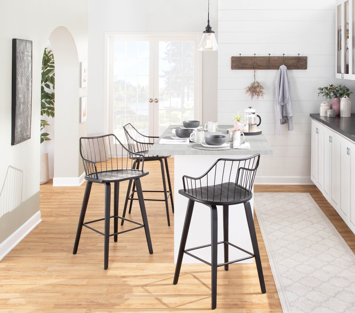 Tollefs Black Counter Height Stool - Thumbnail - Image 13