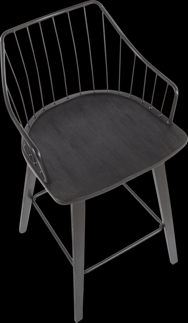 Tollefs Black Counter Height Stool - Thumbnail - Image 6