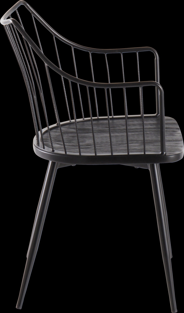 Tollefs Black Side Chair - Thumbnail - Image 2