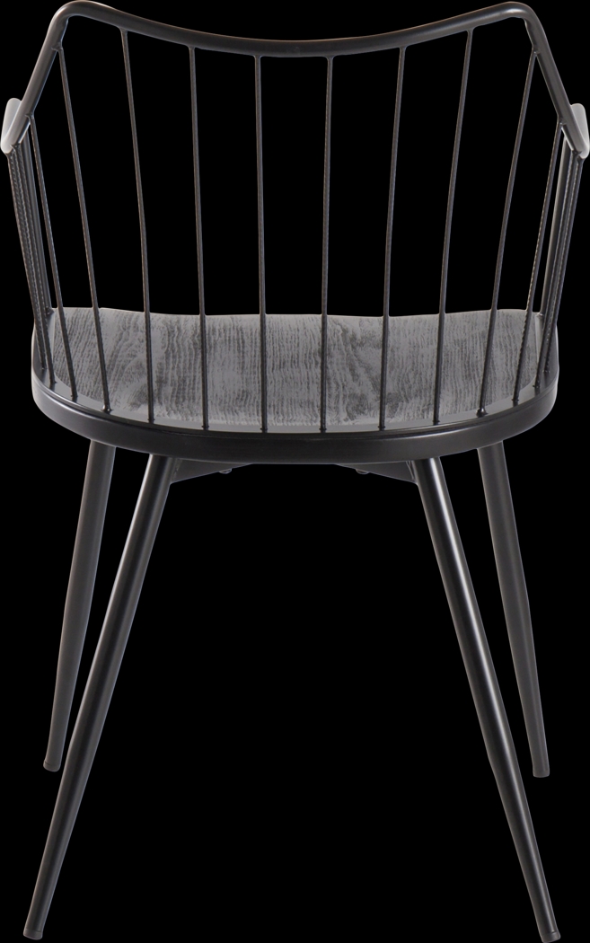Tollefs Black Side Chair - Thumbnail - Image 4