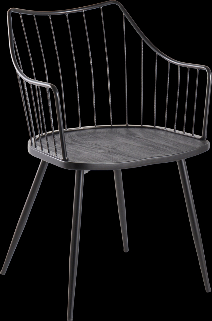 Tollefs Black Side Chair - Thumbnail - Image 1