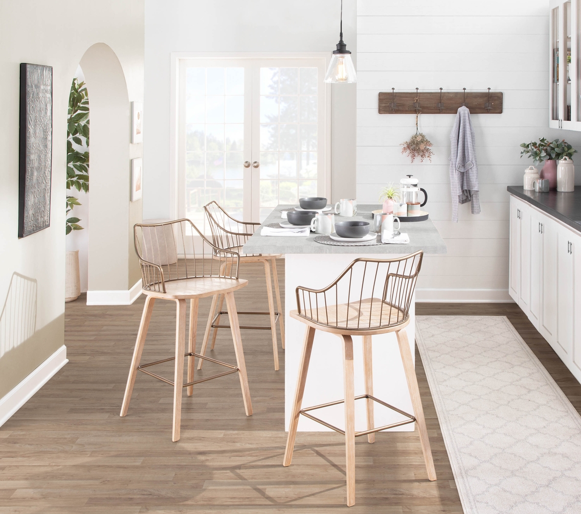 Tollefs White Counter Height Stool - Thumbnail - Image 12