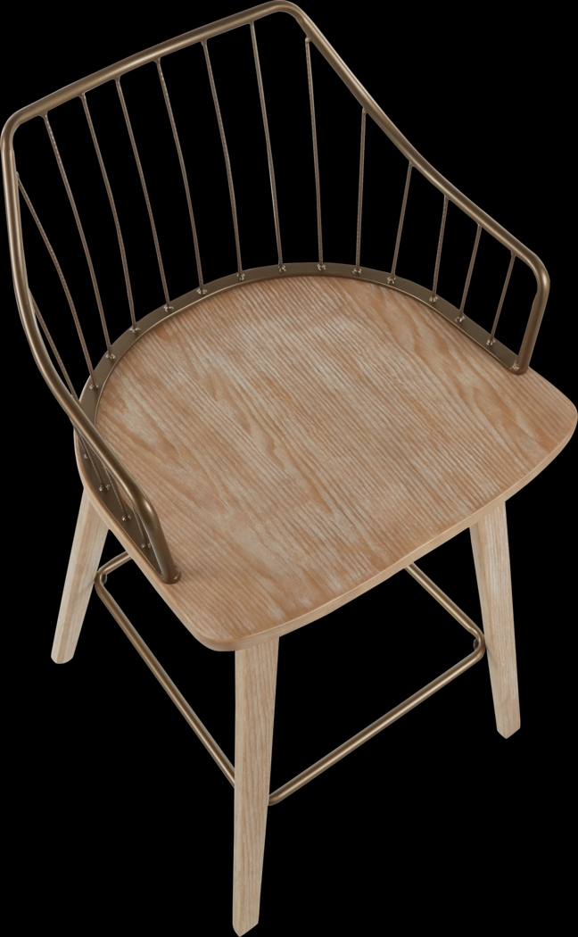 Tollefs White Counter Height Stool - Thumbnail - Image 6