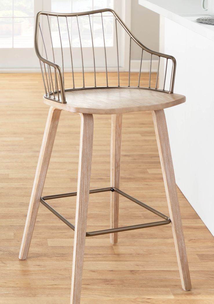 Tollefs White Counter Height Stool - Thumbnail - Image 10