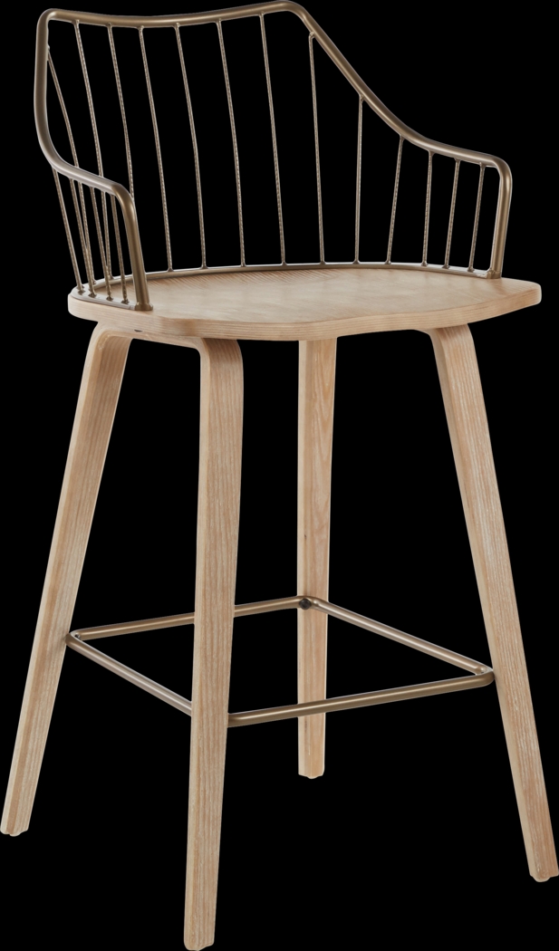 Tollefs White Counter Height Stool - Thumbnail - Image 1