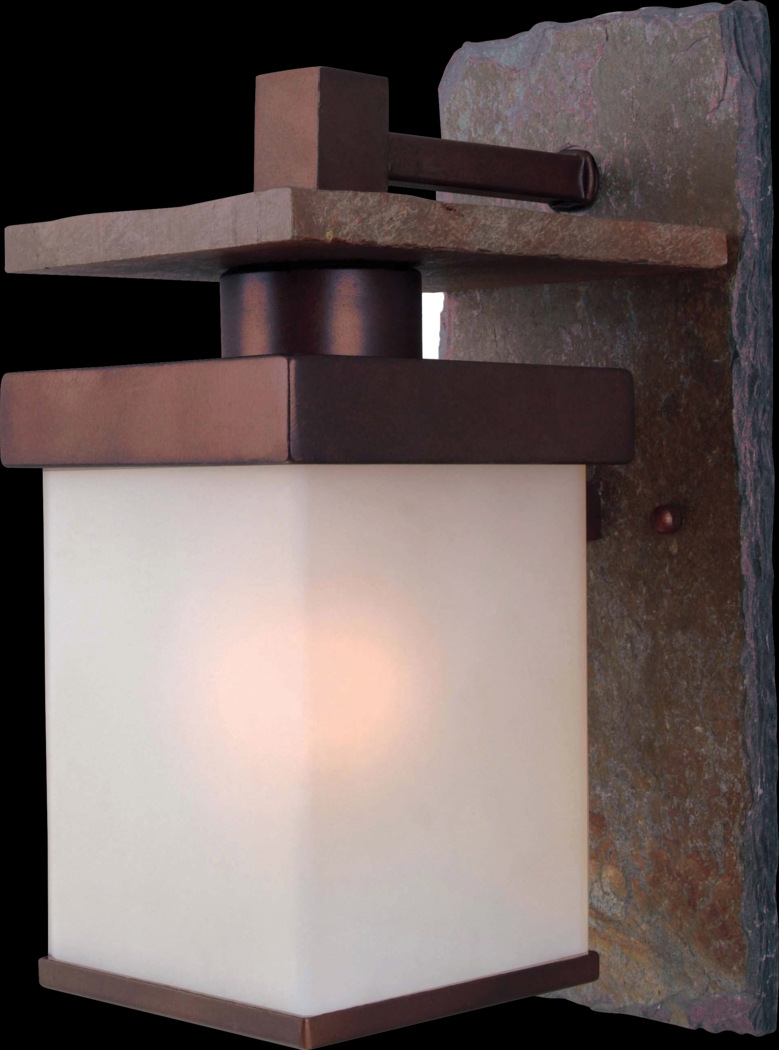 Tolleson Brown Outdoor Small Wall Sconce - Thumbnail - Image 1