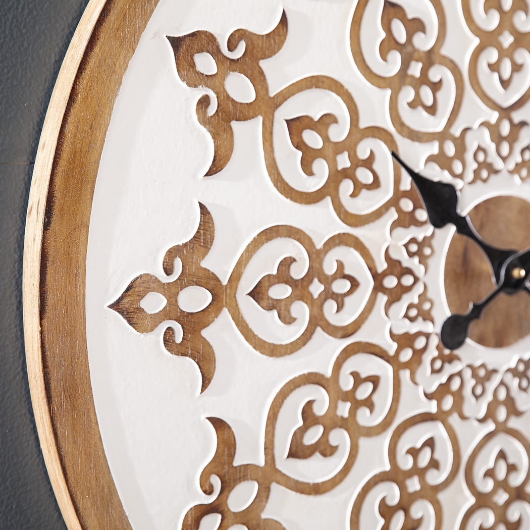 Tollington White Wall Clock - Thumbnail - Image 3