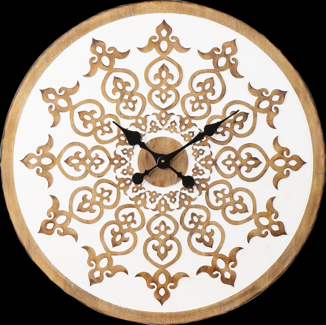 Tollington White Wall Clock - Thumbnail - Image 1