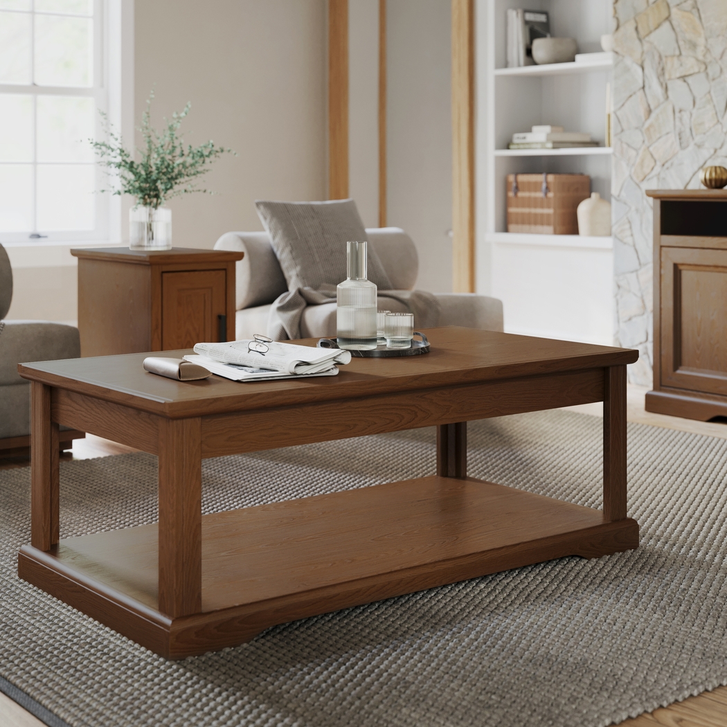 Weyna Brown Coffee Table - Thumbnail - Image 2