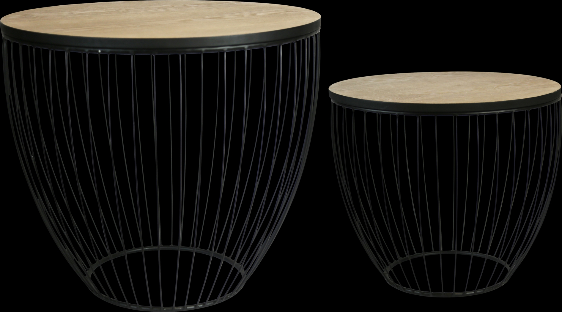 Tolpmis Black Set of 2 Accent Tables - Thumbnail - Image 1