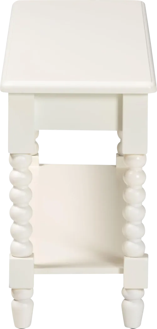 Toluru White Accent Bench - Thumbnail - Image 3
