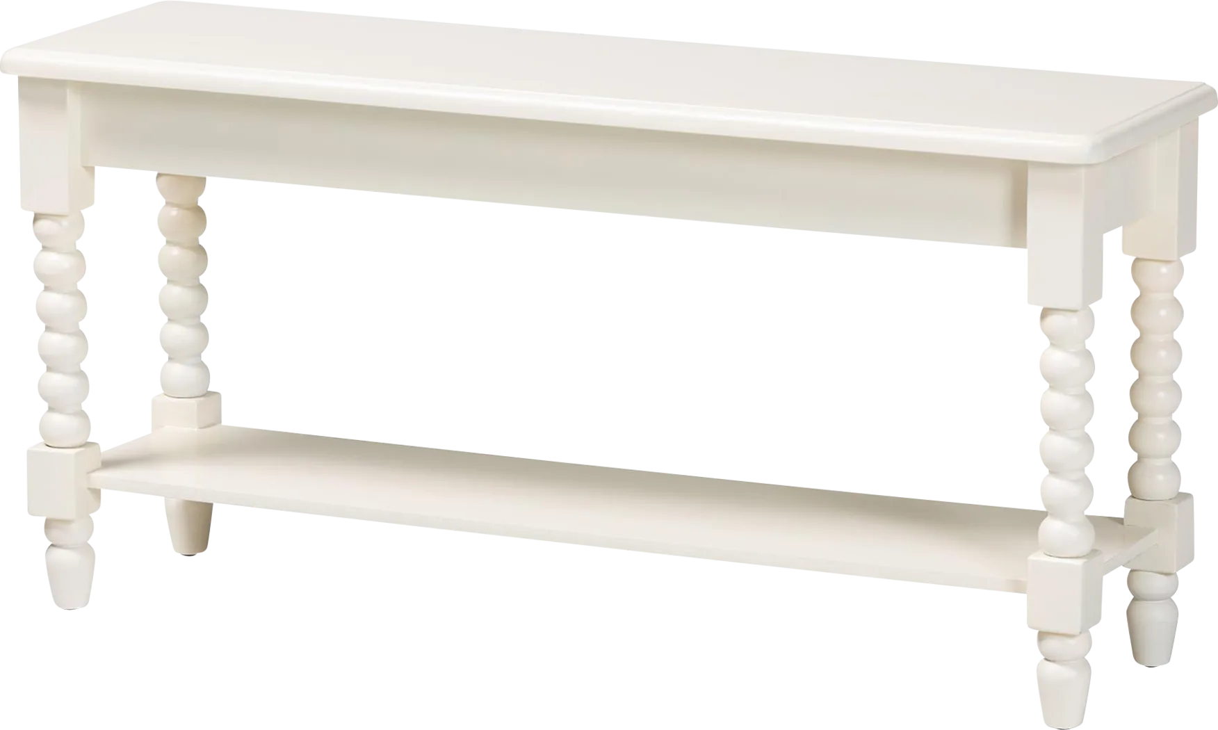 Toluru White Accent Bench - Thumbnail - Image 1