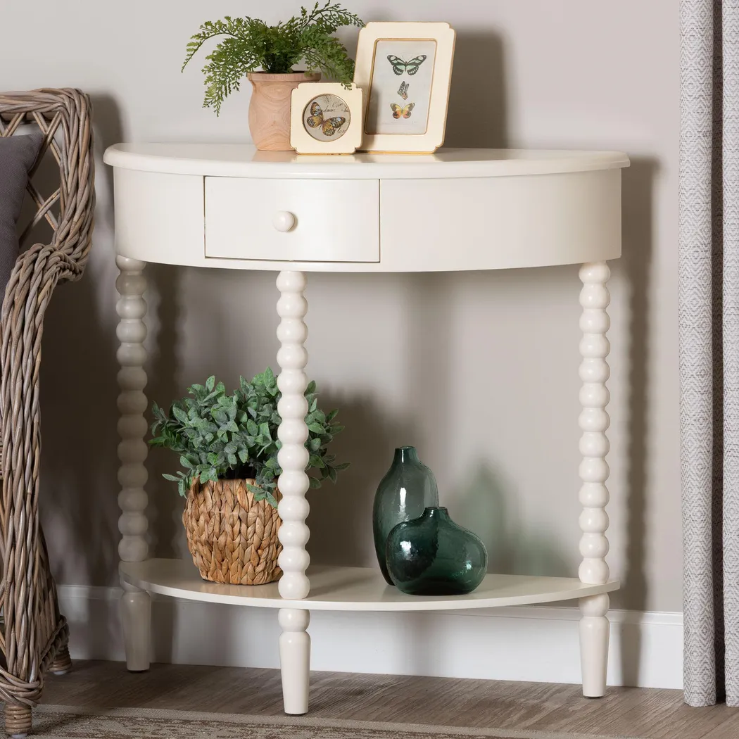 Toluru White Console Table - Thumbnail - Image 2
