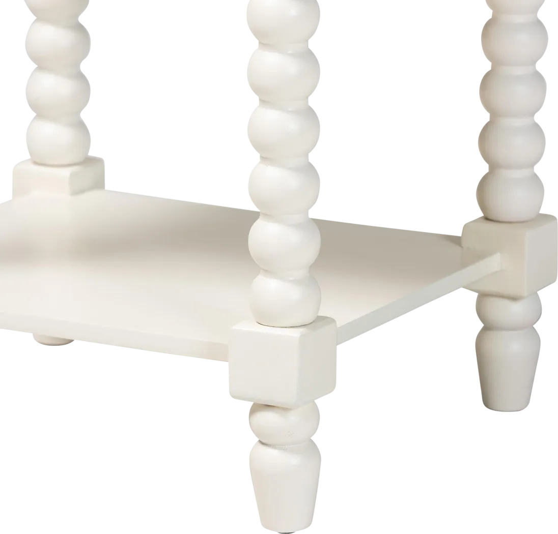 Toluru White End Table - Thumbnail - Image 7