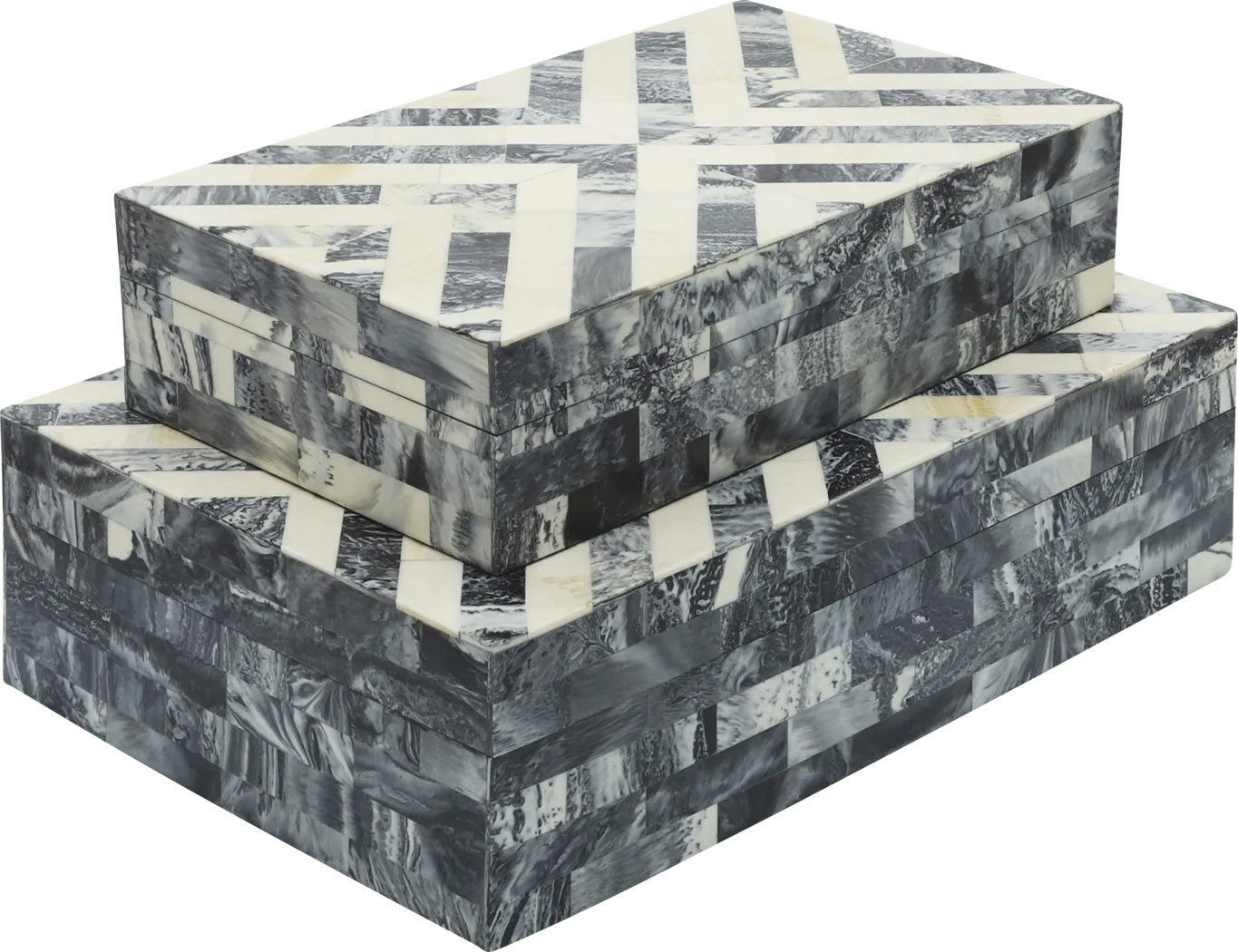 Tolvert Black Decorative Box, Set of 2 - Thumbnail - Image 1