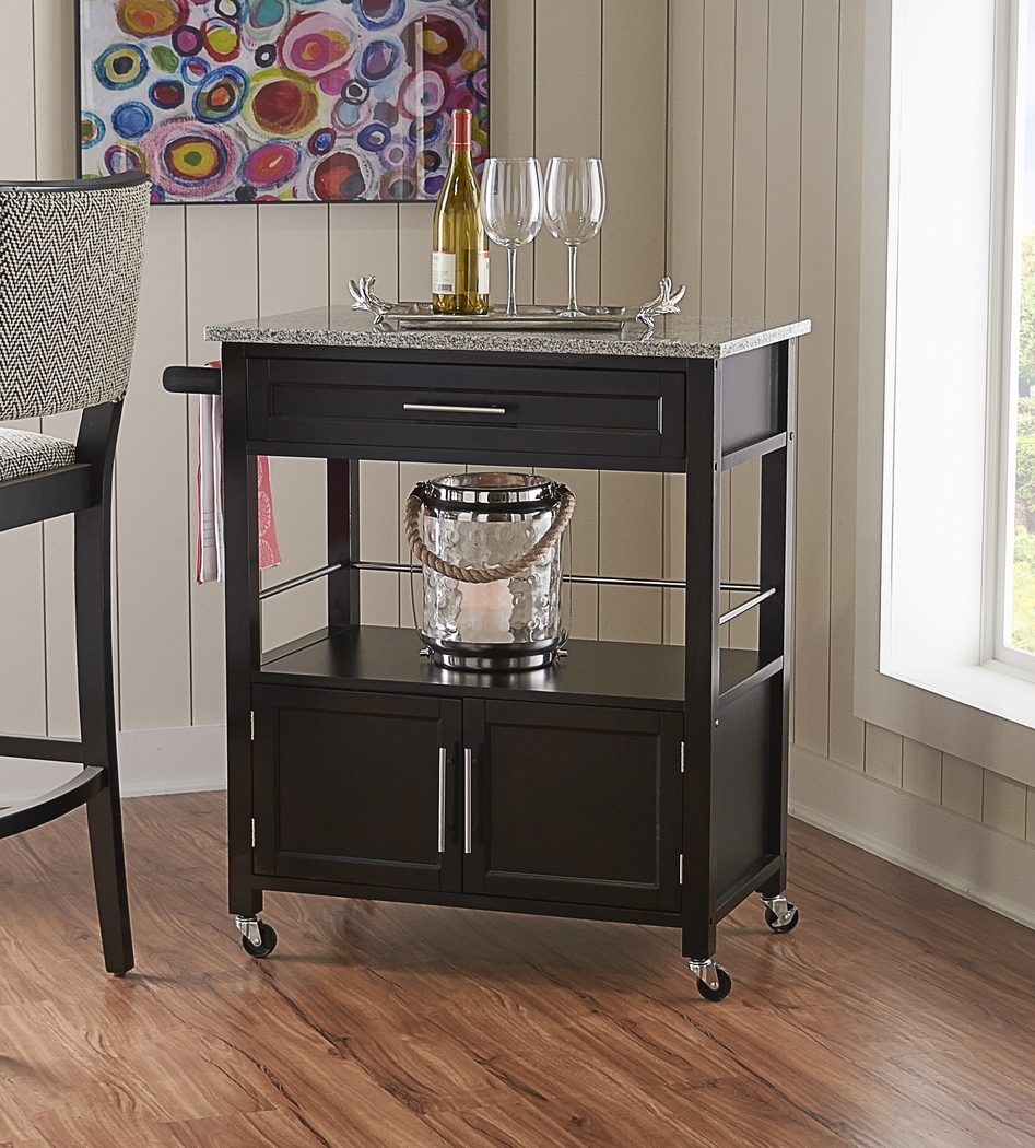 Tomafield Black Bar Cart - Thumbnail - Image 4