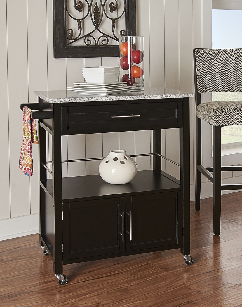 Tomafield Black Bar Cart - Thumbnail - Image 5