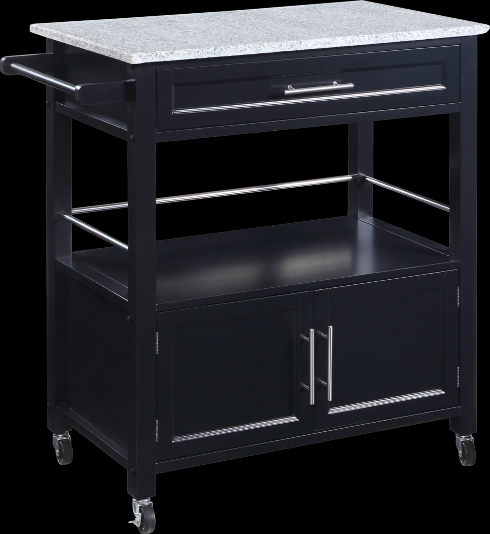 Tomafield Black Bar Cart - Thumbnail - Image 1
