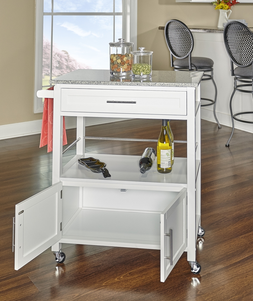Tomafield White Bar Cart - Thumbnail - Image 3