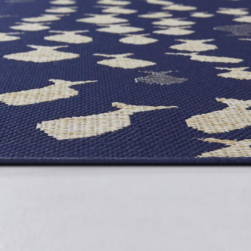 Tomago Blue 7'10 X 10' Indoor/Outdoor Rug - Thumbnail - Image 4