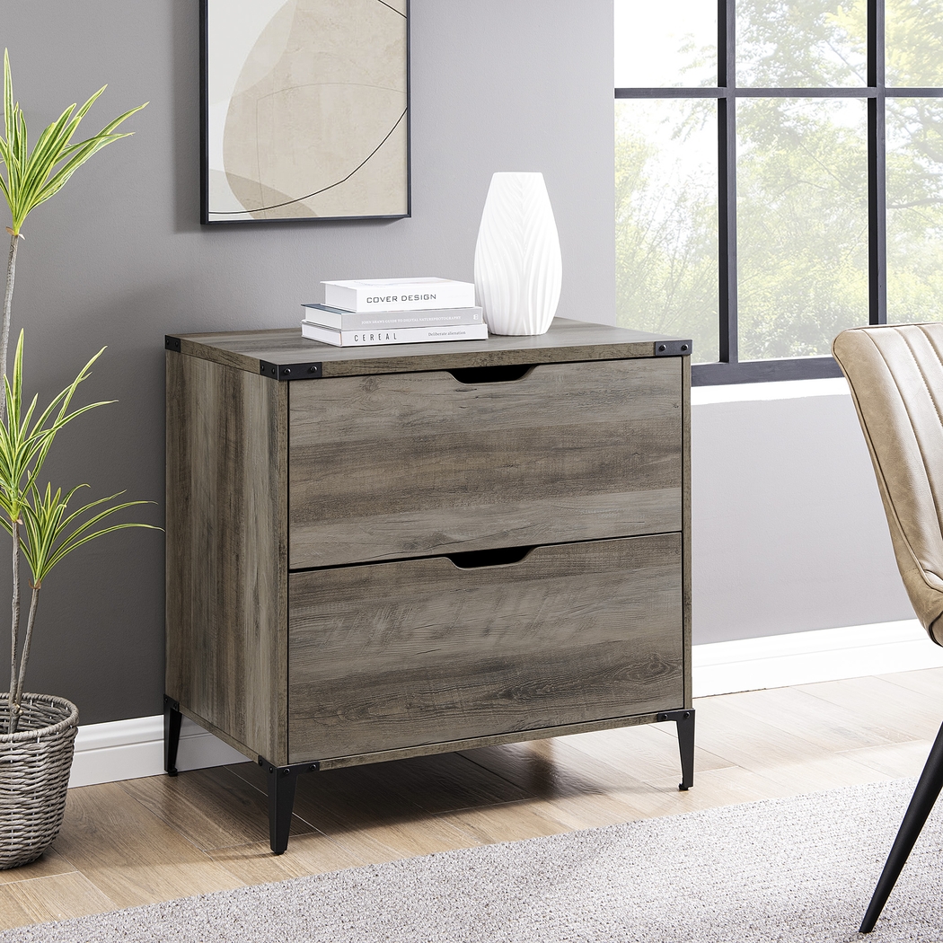 Tomasse Gray Filing Cabinet - Thumbnail - Image 2