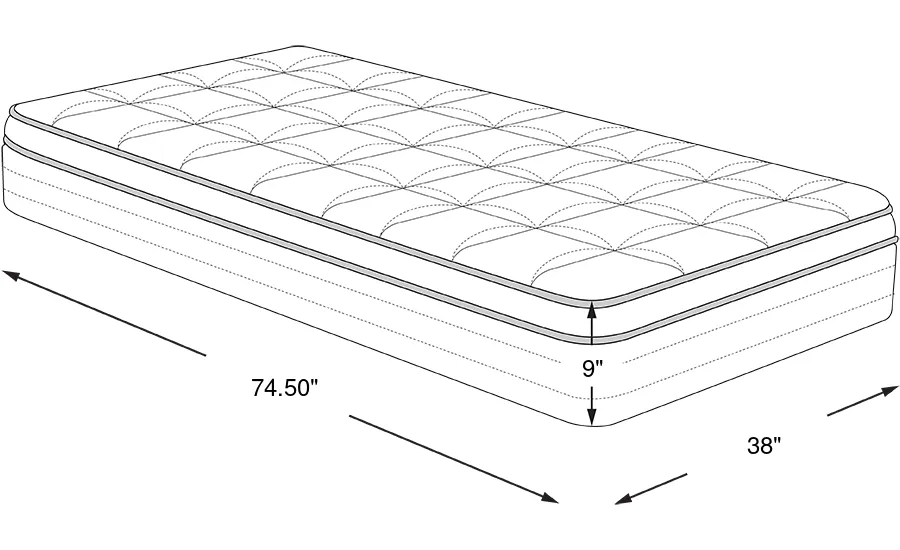 Dimension Image. Please refer to the Dimension Tab on this page for dimension details.