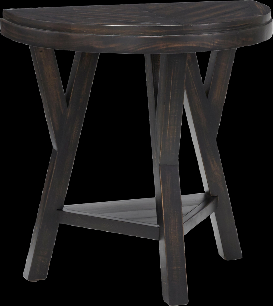 Tommye Black Chairside Table - Thumbnail - Image 1