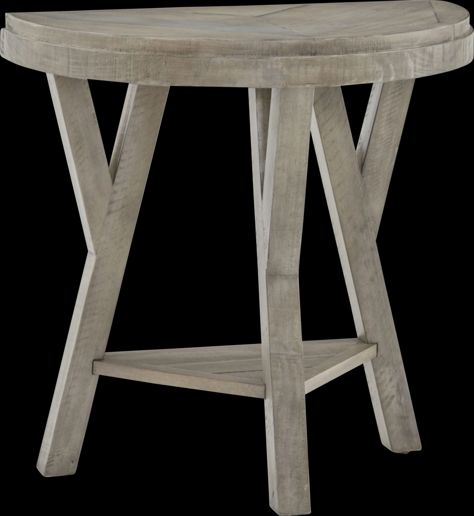 Tommye Gray Chairside Table - Thumbnail - Image 1