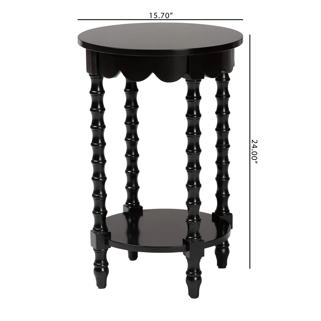 Tomnu Balck Nightstand - Thumbnail - Image 6