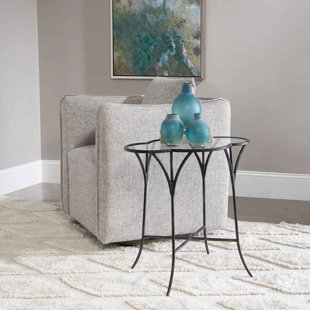 Tomotley Black Accent Table - Thumbnail - Image 4
