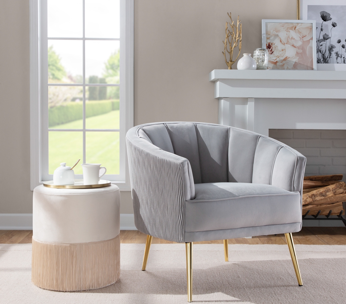 Tondee Silver Accent Chair - Thumbnail - Image 5