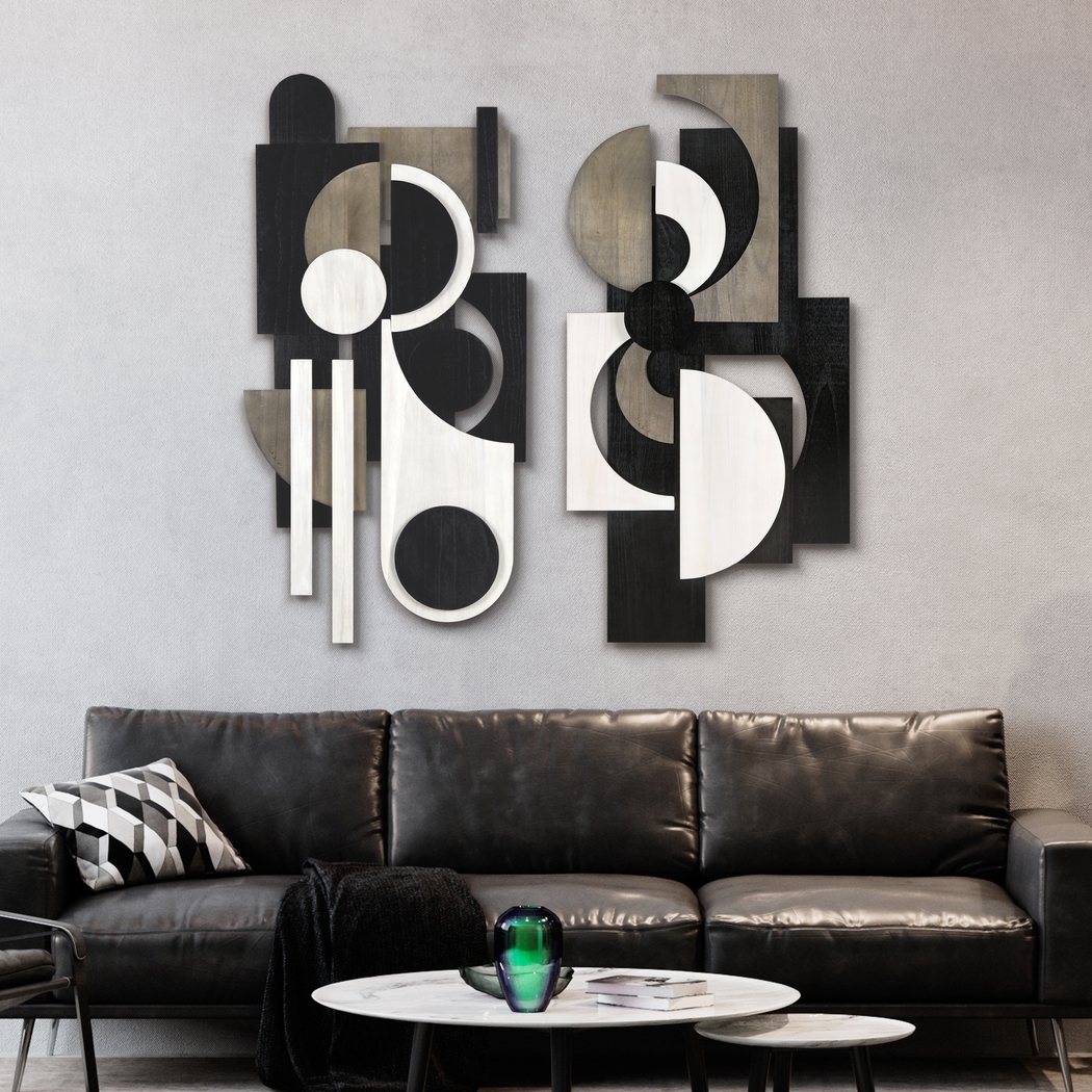 Tonore Black Wall Decor, Set of 2 - Thumbnail - Image 2