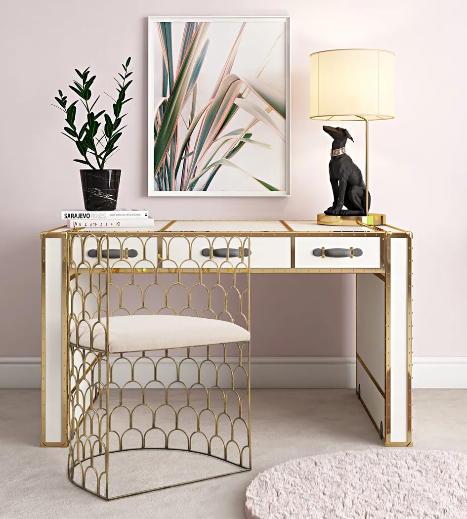Tonya Beige Accent Chair - Thumbnail - Image 2