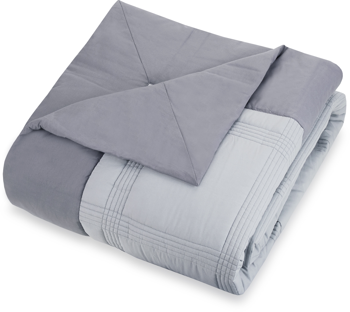 Tonyawood Gray Full/Queen 3 Pc Quilt Set - Thumbnail - Image 8