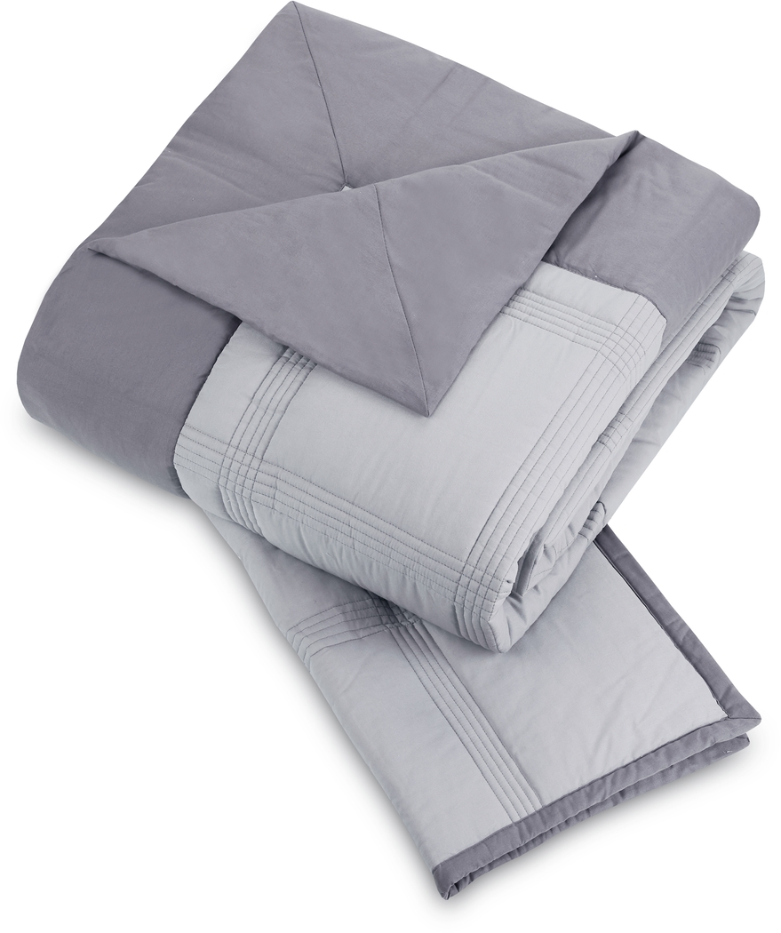 Tonyawood Gray King 3 Pc Quilt Set - Thumbnail - Image 5