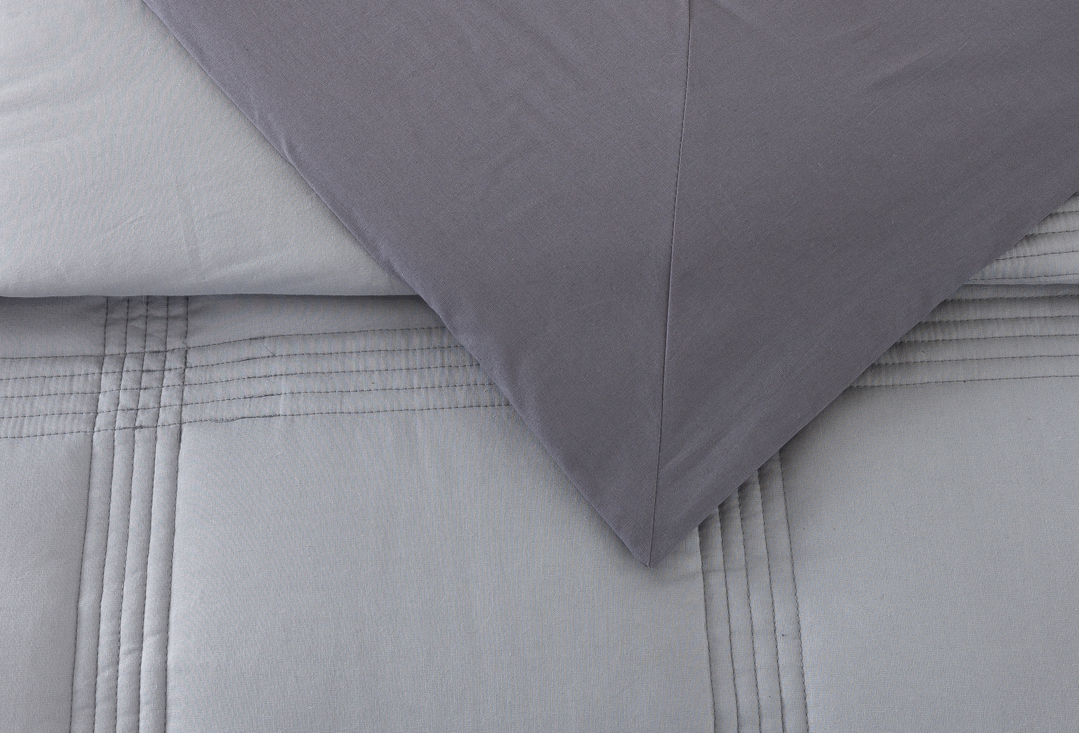 Tonyawood Gray King 3 Pc Quilt Set - Thumbnail - Image 9